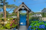 Front Entry Gate at The House at Cannon Beach